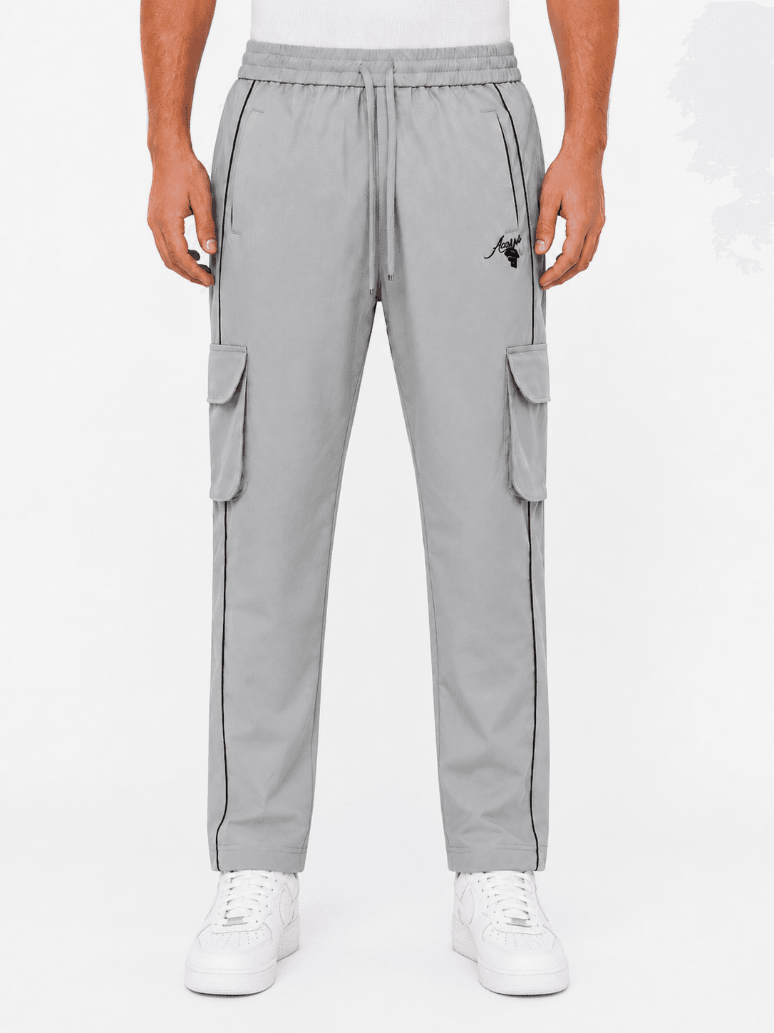 LIGHT GREY UTILITY CARGO TROUSER